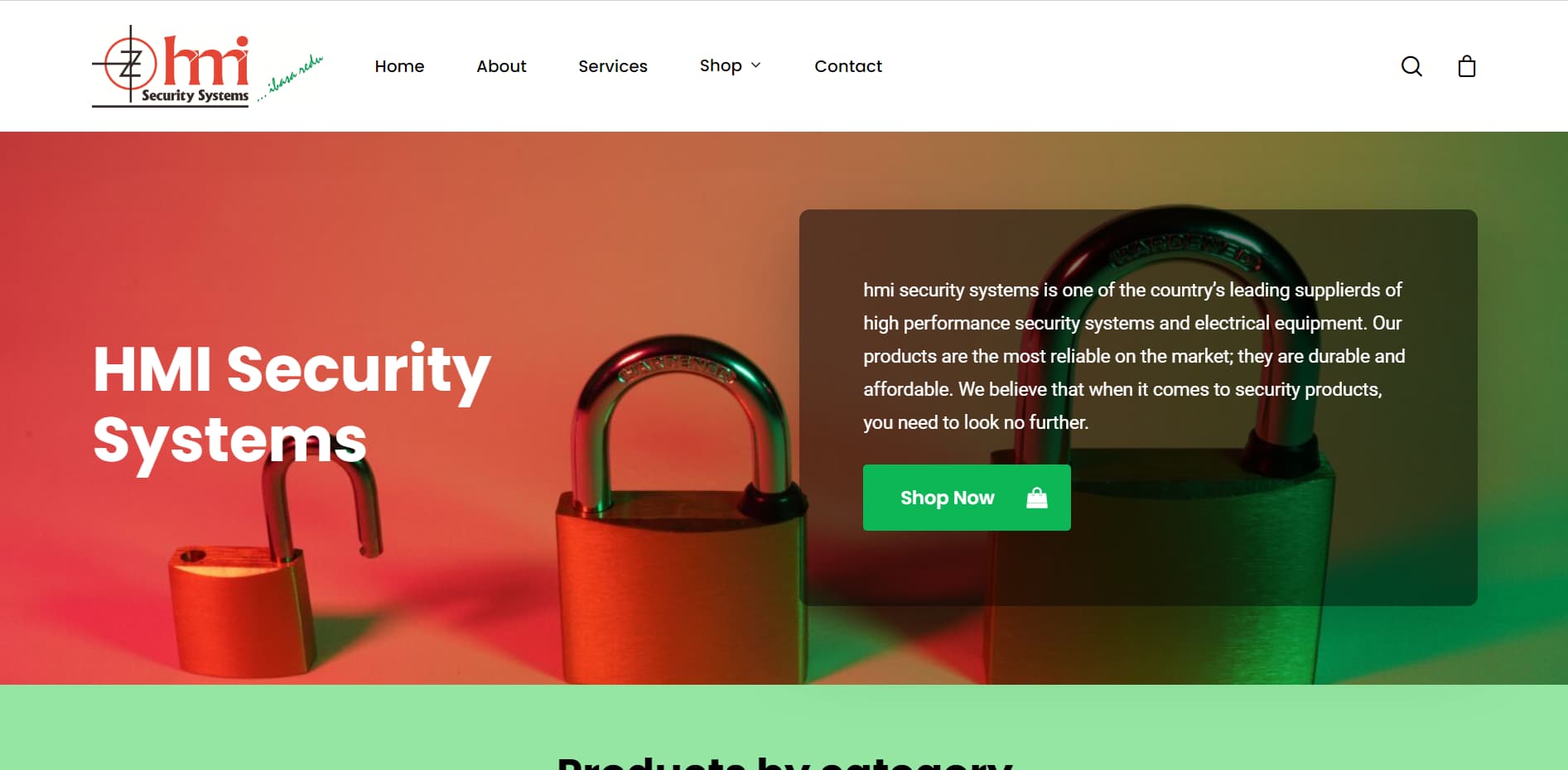 website design zimbabwe for hmi security systems