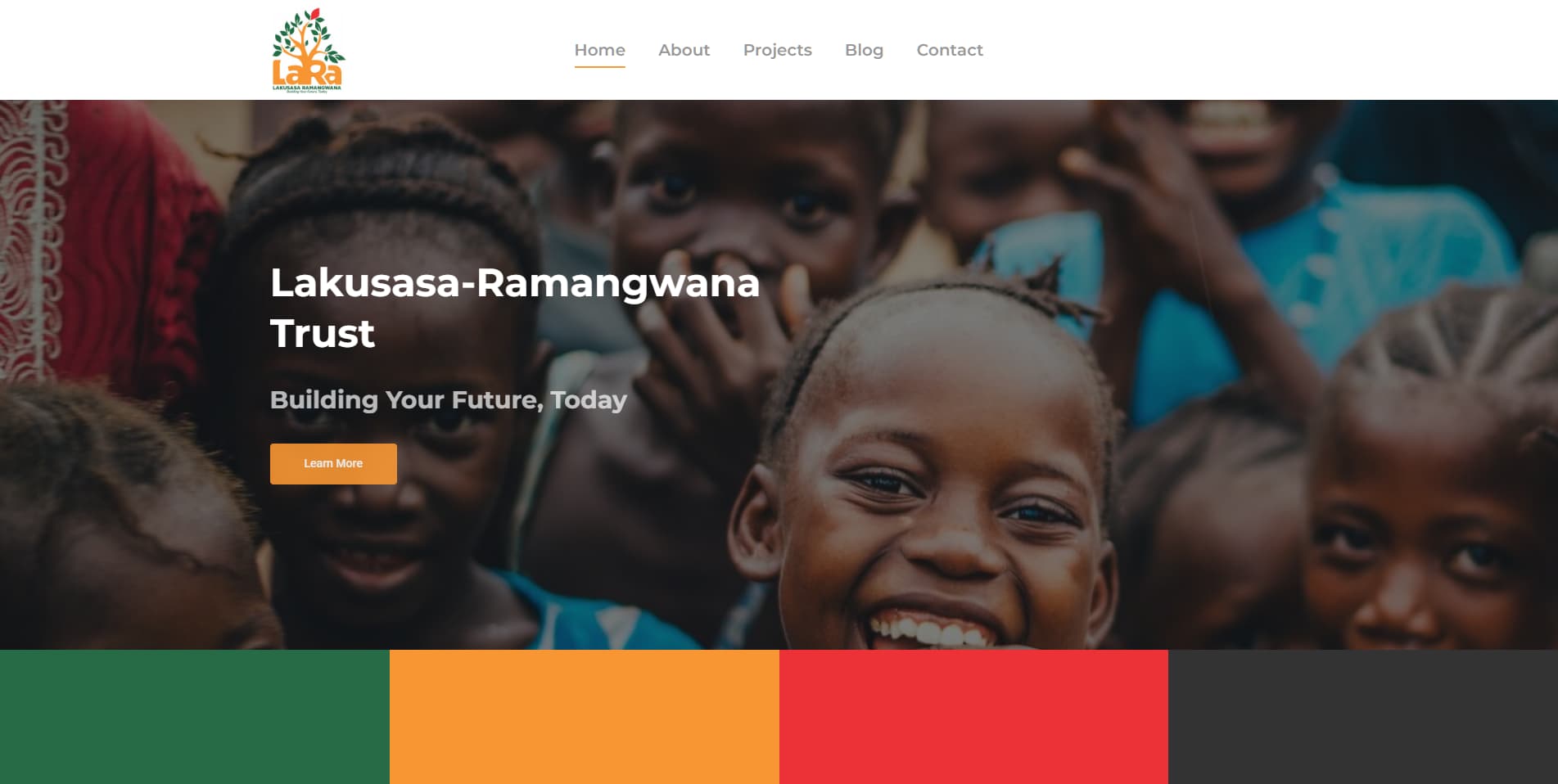 website design zimbabwe for lakusasa ramangwana trust